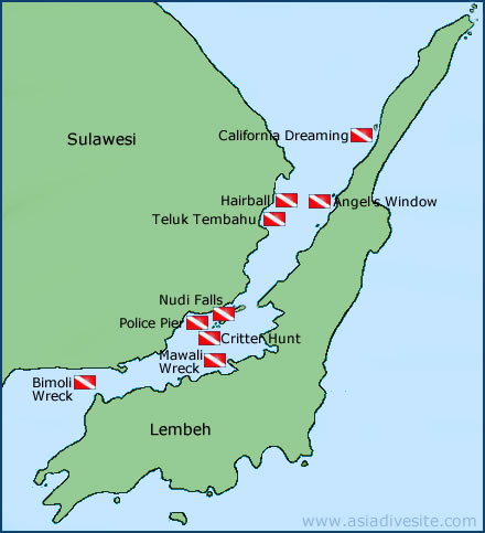 lembeh straits dive sites