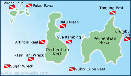 perhentian islands dive sites