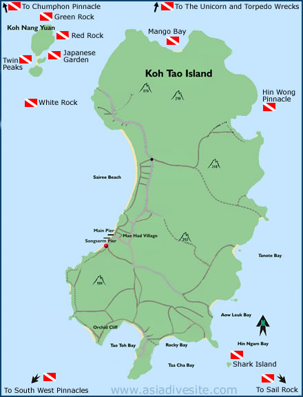 koh tao dive sites