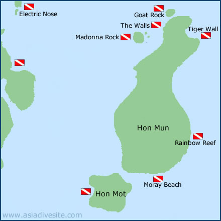 hon mun dive sites